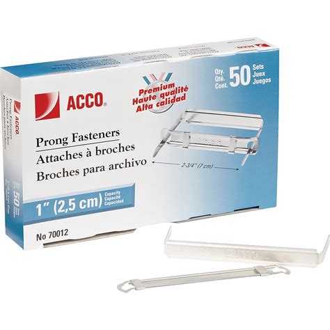 acco 563f 50 pc box of metal fasteners|ACCO .